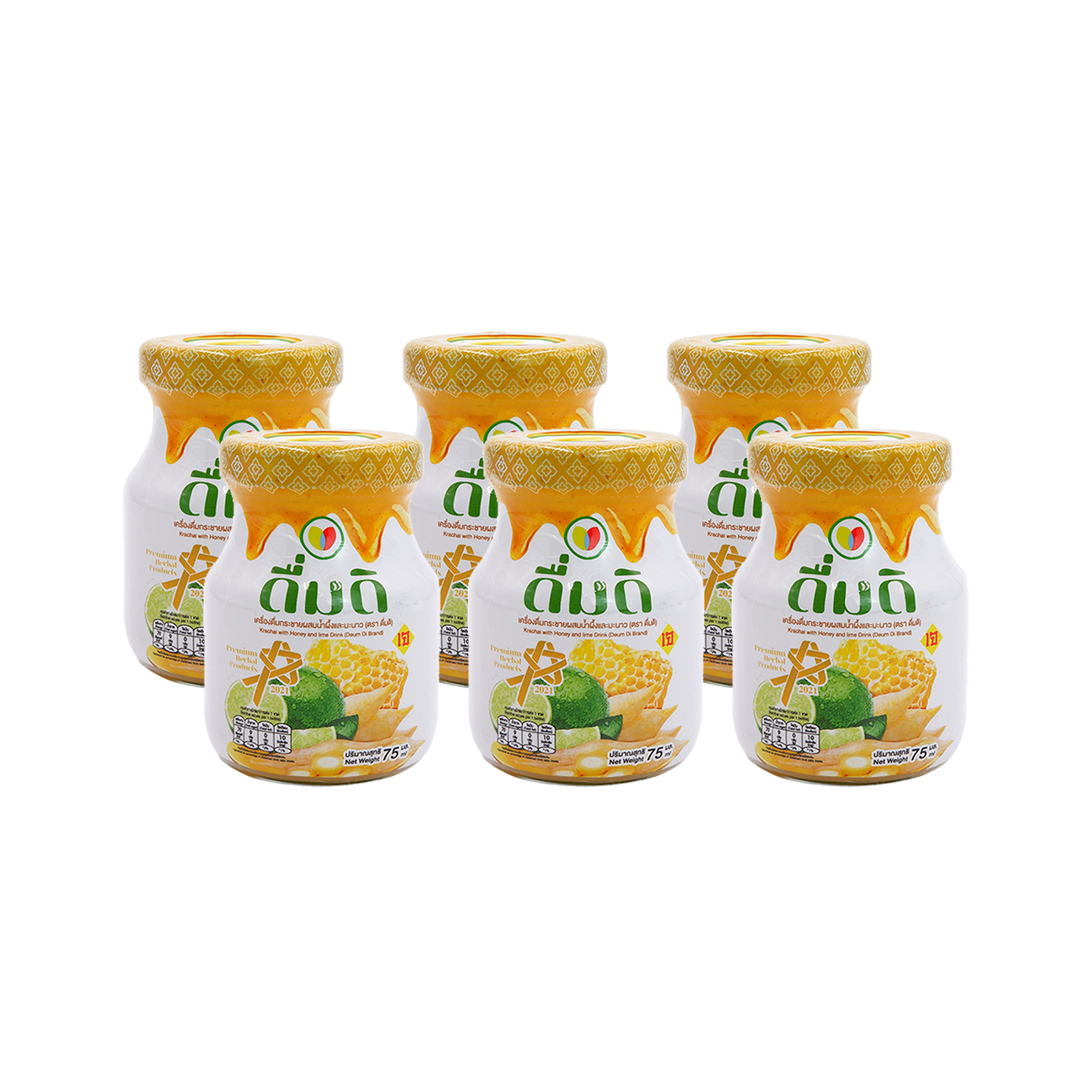 Krachai with Honey and lime Drink (Deum Di Brand) x 6 pcs